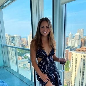 Zara Mini Podka Dot Dress, Size M